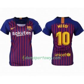 Koszulka FC Barcelona MESSI 10 Damska Domowe Koszulki Piłkarskie 2018-2019 Krótki Rękaw